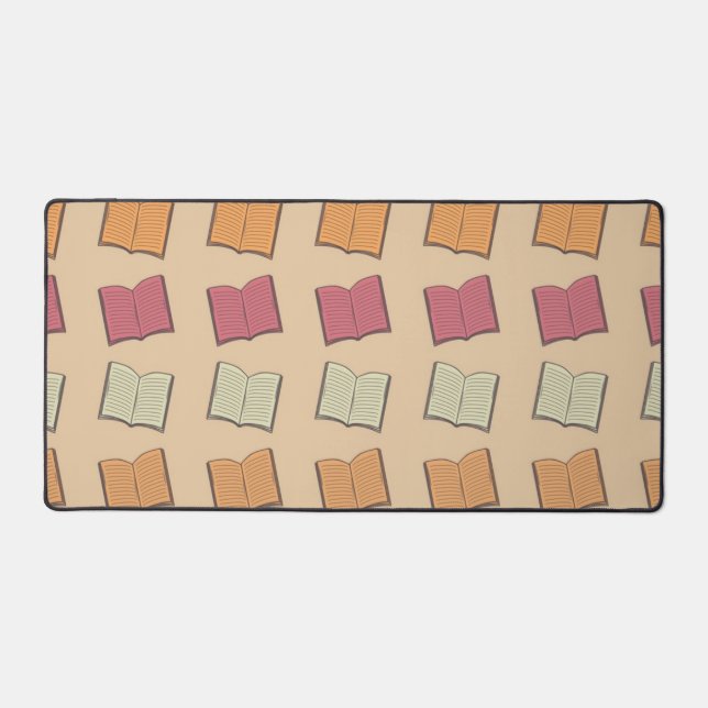 Book pattern desk mat (Front)