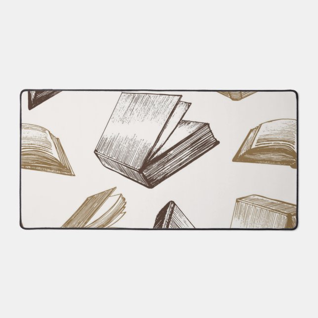 Book pattern desk mat (Front)