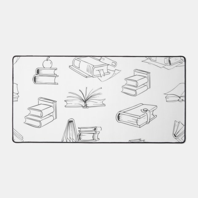 Book pattern desk mat (Front)
