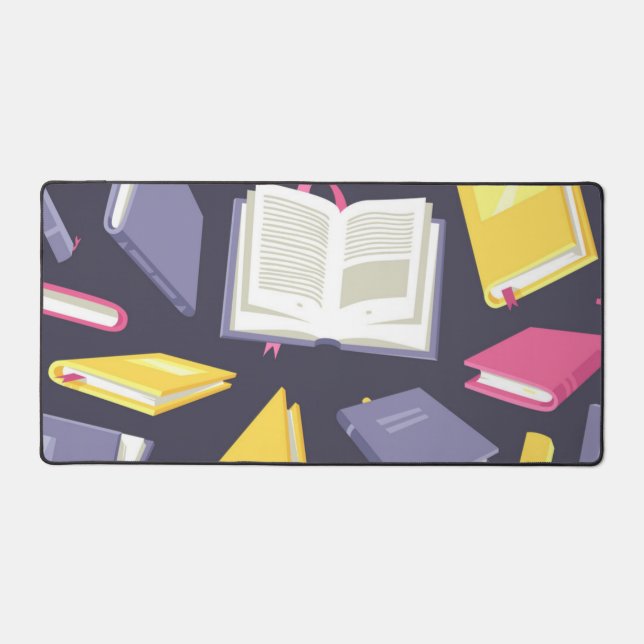 Book pattern desk mat (Front)
