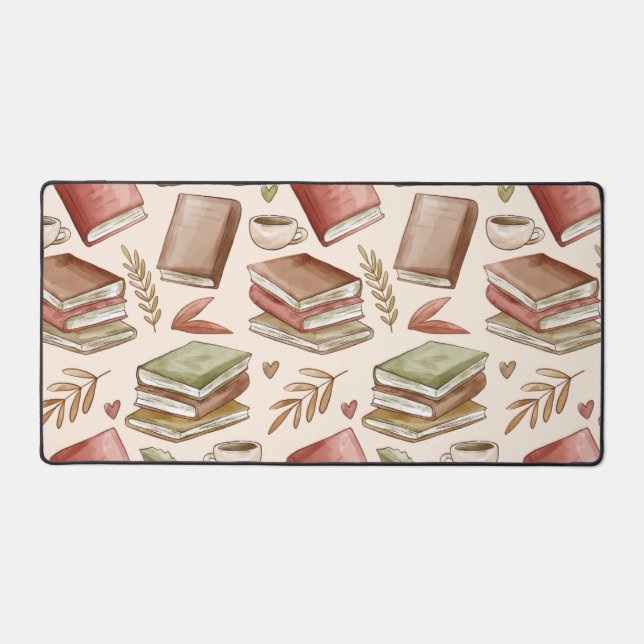 Book pattern desk mat (Front)