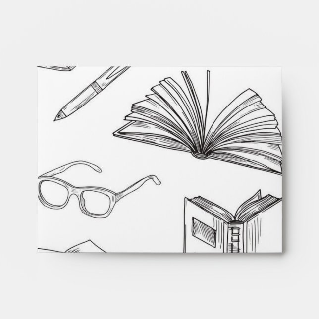 Book pattern envelope (Front)