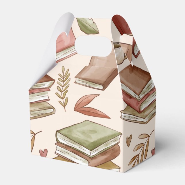 Book pattern favour box (Front Side)