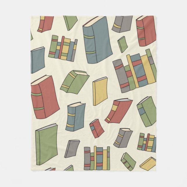 Book pattern fleece blanket (Front)