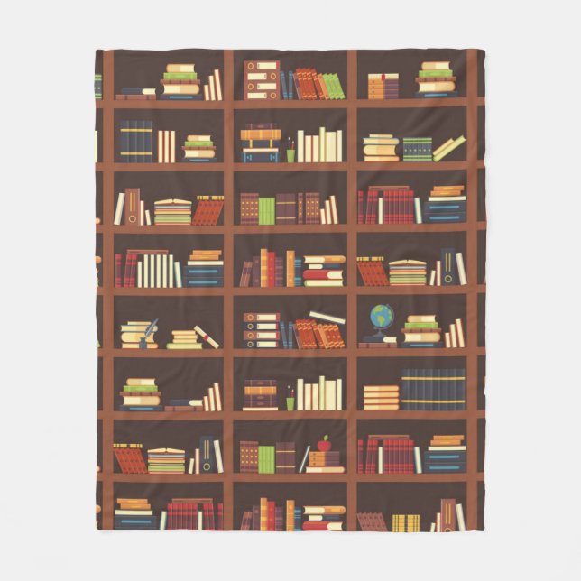 Book pattern fleece blanket (Front)