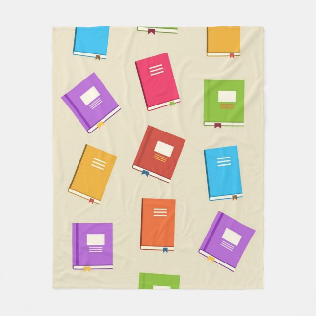Book pattern fleece blanket (Front)