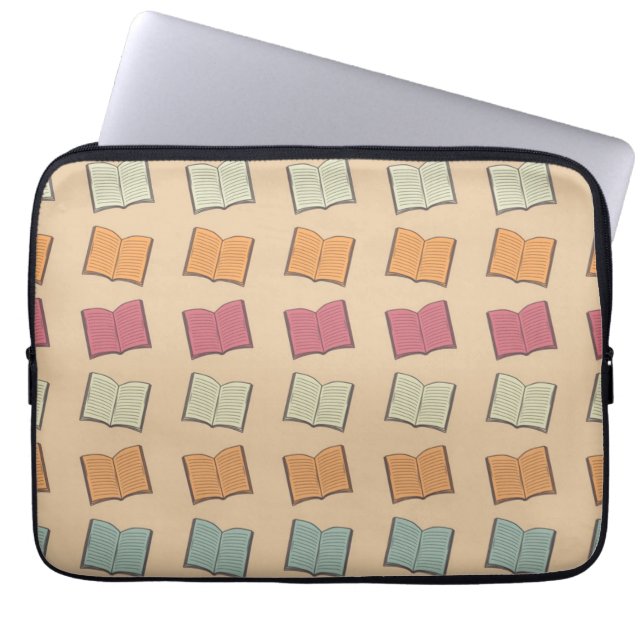 Book pattern laptop sleeve (Front)