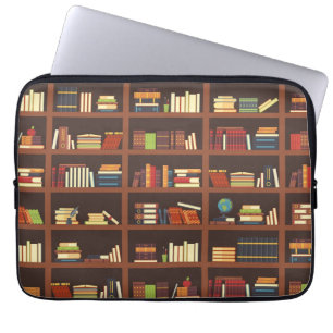 Book pattern laptop sleeve