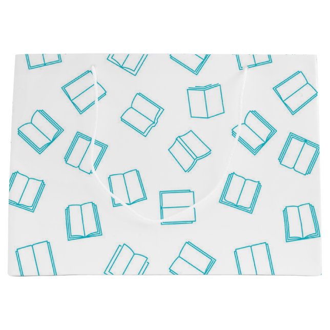 Book pattern large gift bag (Front)
