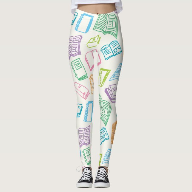 Book pattern leggings (Front)