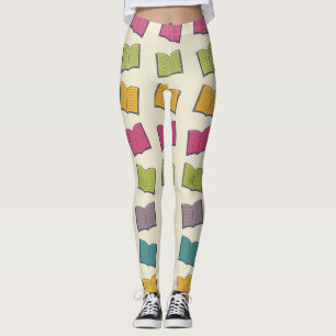 Book pattern leggings