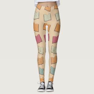 Book pattern leggings