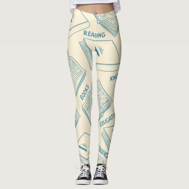 Book pattern leggings (Front)