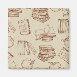 Book pattern magnet