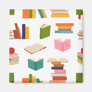 Book pattern magnet