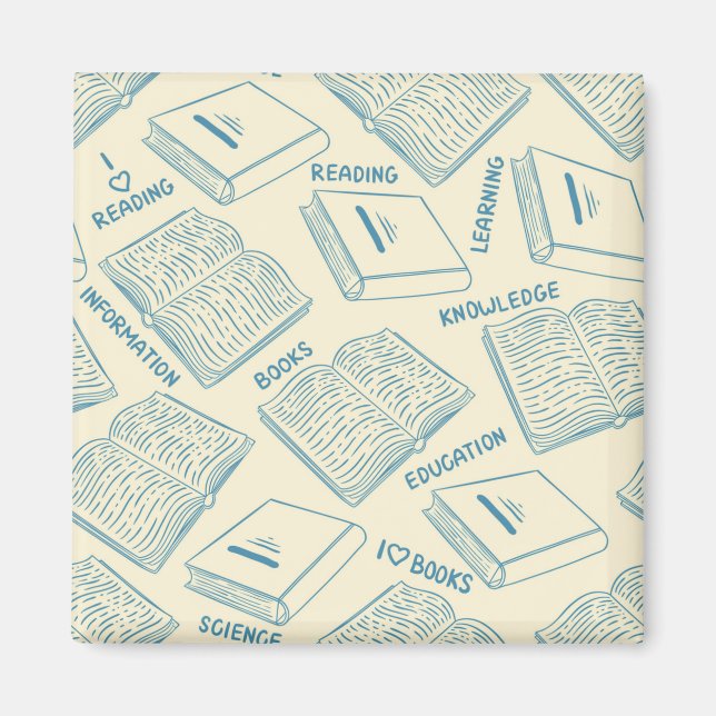Book pattern magnet (Front)