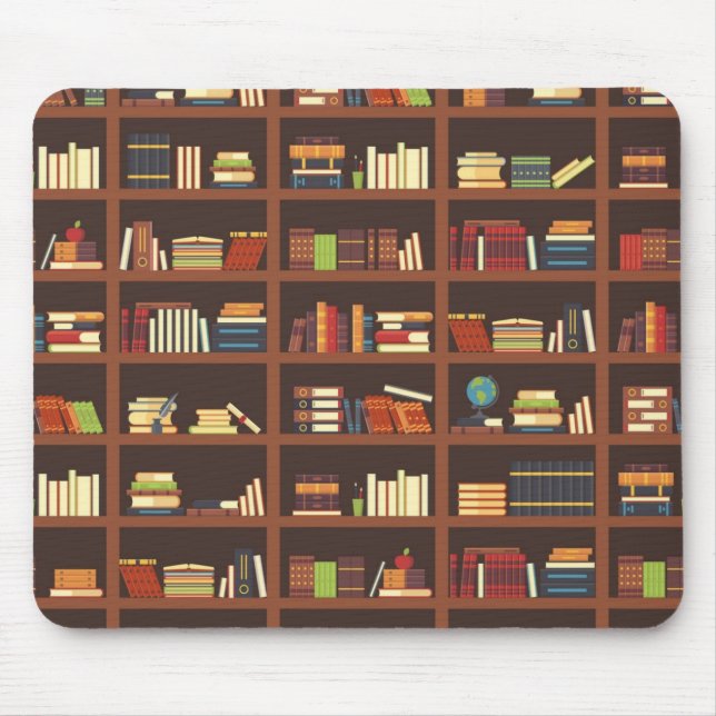 Book pattern mouse mat (Front)