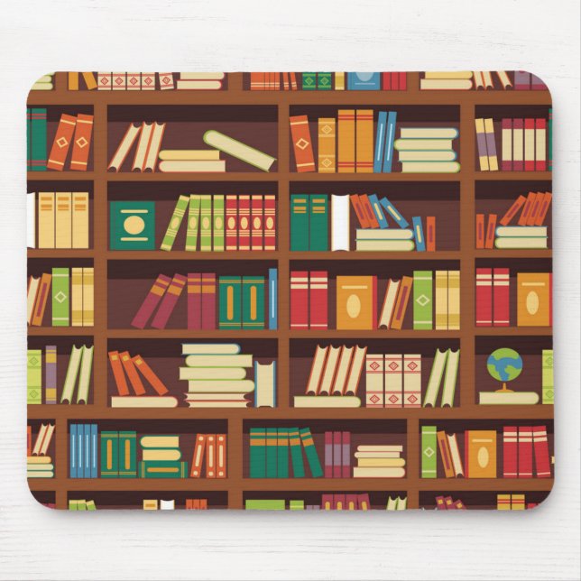 Book pattern mouse mat (Front)