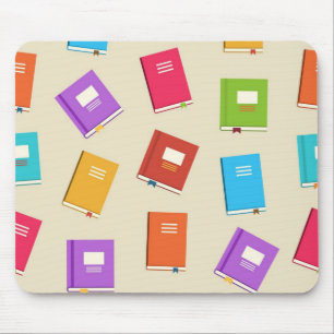 Book pattern mouse mat