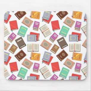 Book pattern mouse mat