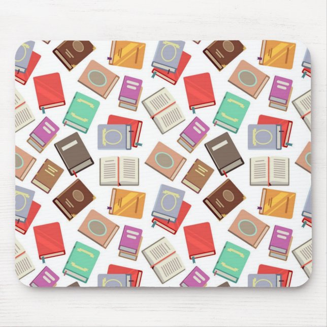 Book pattern mouse mat (Front)