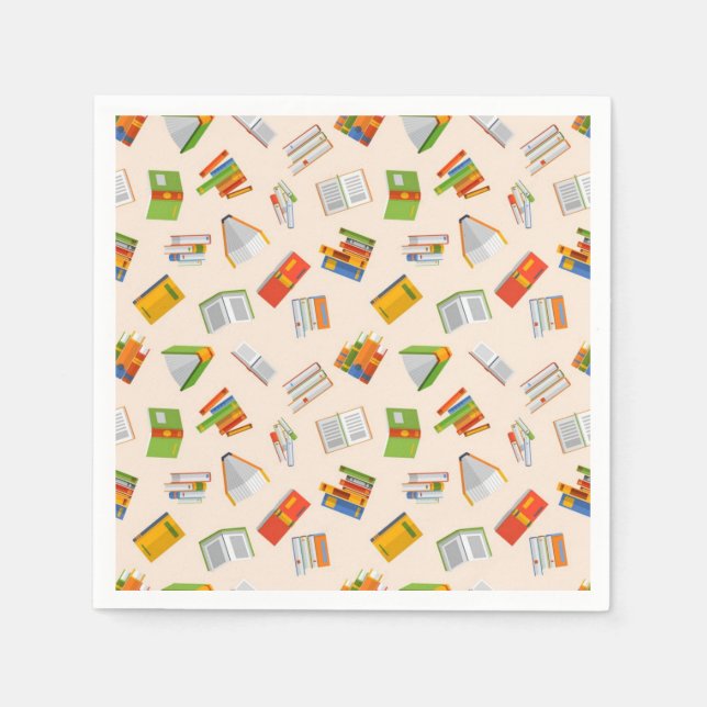 Book pattern napkin (Front)