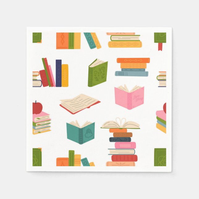 Book pattern napkin (Front)