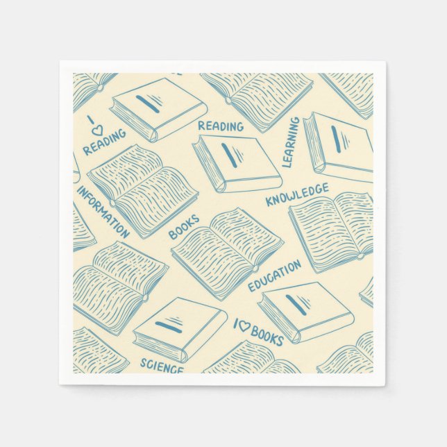 Book pattern napkin (Front)