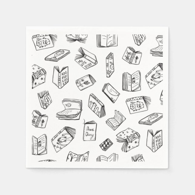 Book pattern napkin (Front)