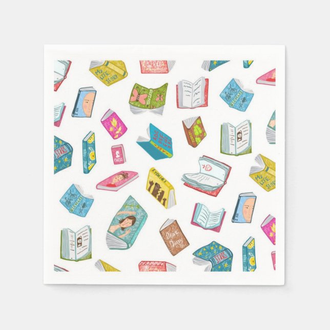 Book pattern napkin (Front)