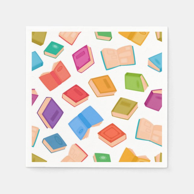 Book pattern napkin (Front)