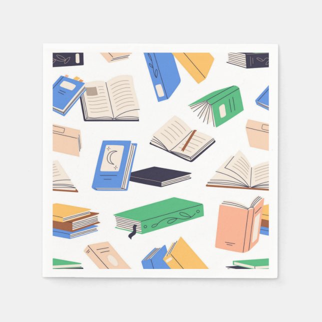 Book pattern napkin (Front)