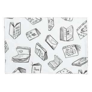 Book pattern pillowcase