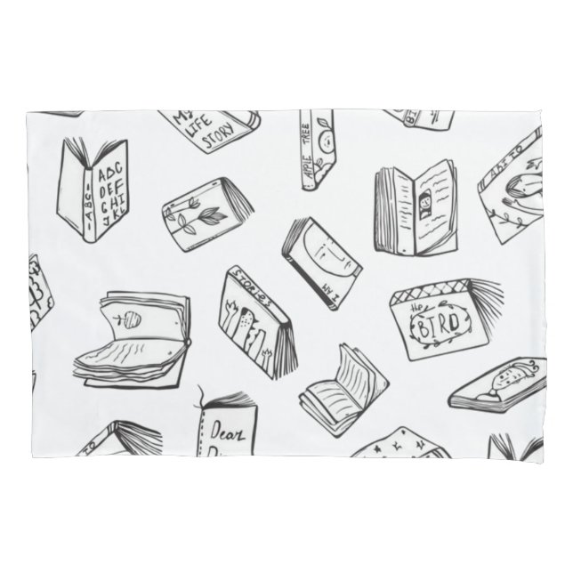 Book pattern pillowcase (Front)