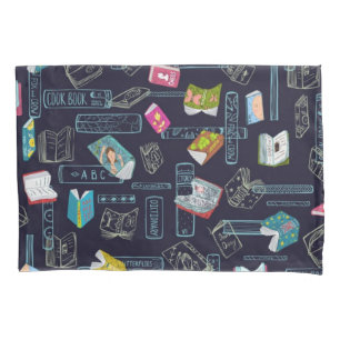 Book pattern pillowcase