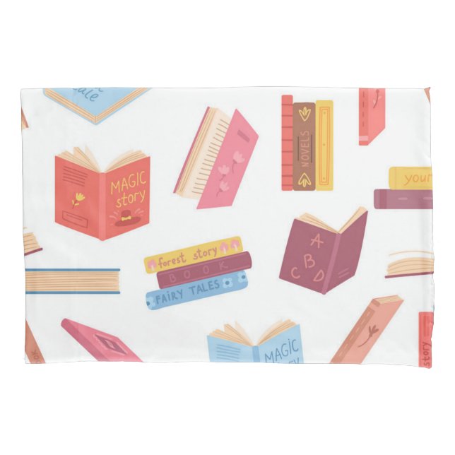 Book pattern pillowcase (Front)