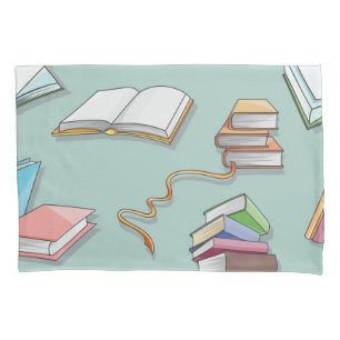 Book pattern pillowcase