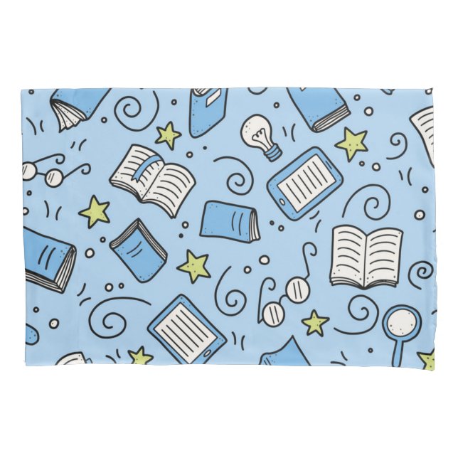 Book pattern pillowcase (Front)