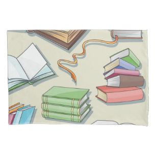 Book pattern pillowcase
