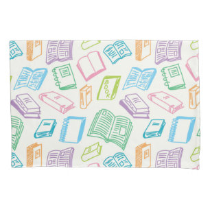 Book pattern pillowcase
