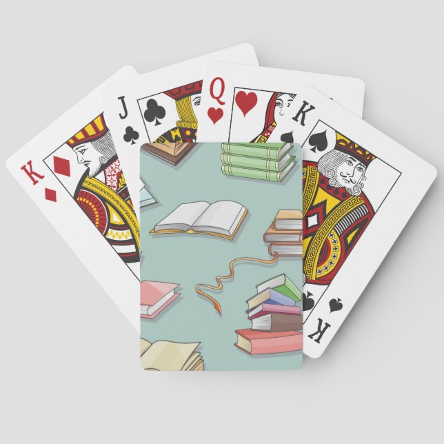 Book pattern playing cards (Back)