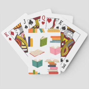Book pattern playing cards
