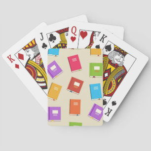 Book pattern playing cards