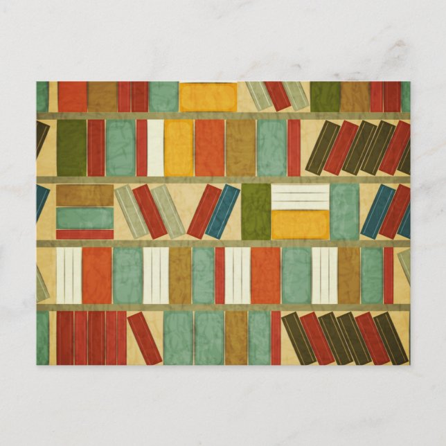 Book pattern postcard (Front)
