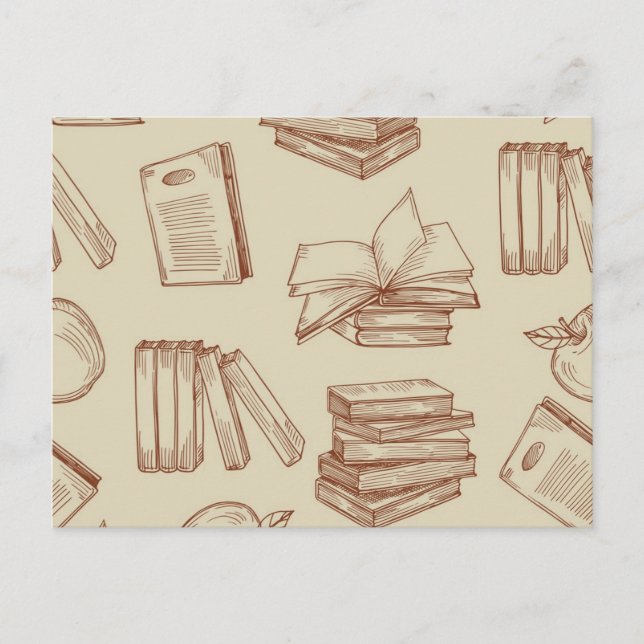 Book pattern postcard (Front)