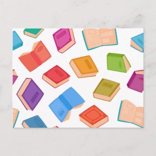 Book pattern postcard (Front)
