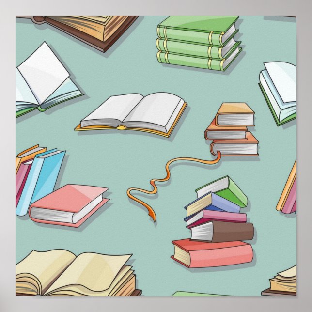 Book pattern poster (Front)