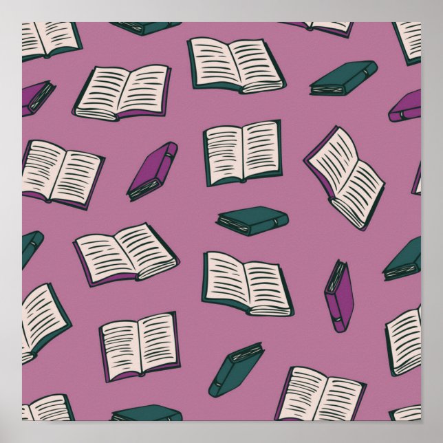Book pattern poster (Front)
