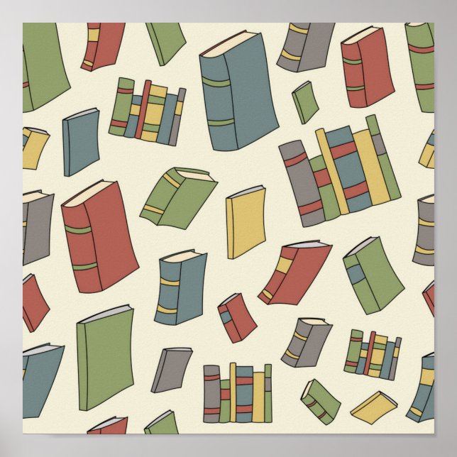 Book pattern poster (Front)
