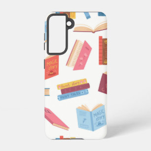 Book pattern samsung galaxy case